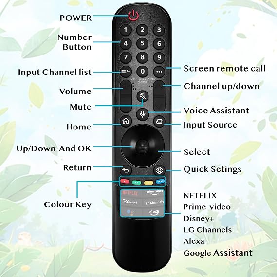 Magic Remote for LG Smart TVs 2020-2022 Replacements MR20GA MR21GA MR22GA Compatible with LG UHD OLED QNED NanoCell 4K TVs Precise Pointer Smart Voice Function