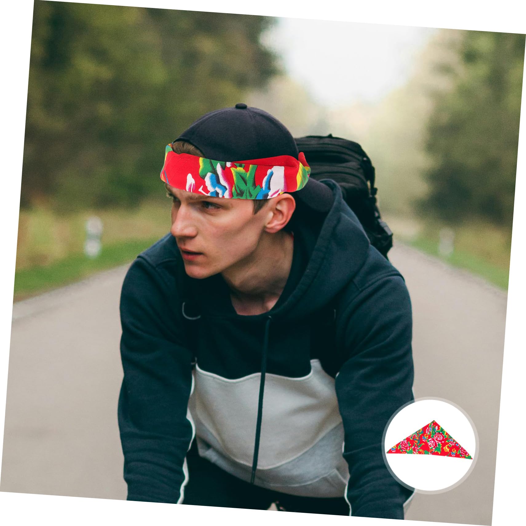 3 Pezzi Foulard Da Ciclismo All'Aperto Bandana Delicata Triangolo Bandana Per Gli Uomini Da Ciclismo All'Aperto Moda Bandana Per Gli Uomini Bandana Per Lo Sport Bandana
