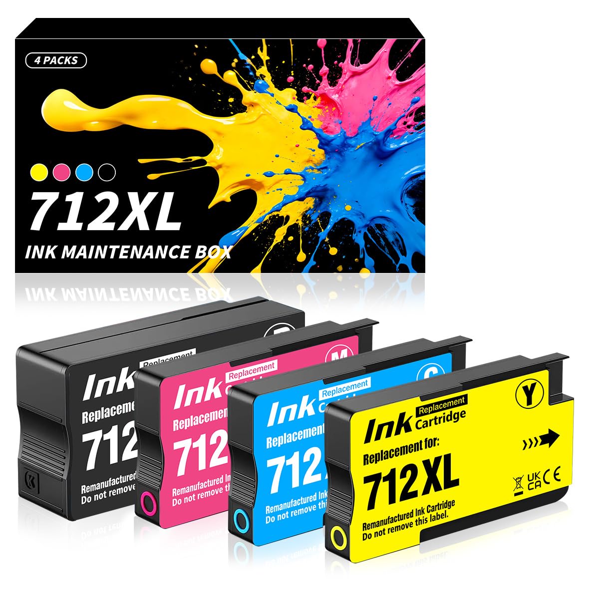 Amazon.co.jp: 712XLインクカートリッジ。HP 712 712XL 712 XL用大容量