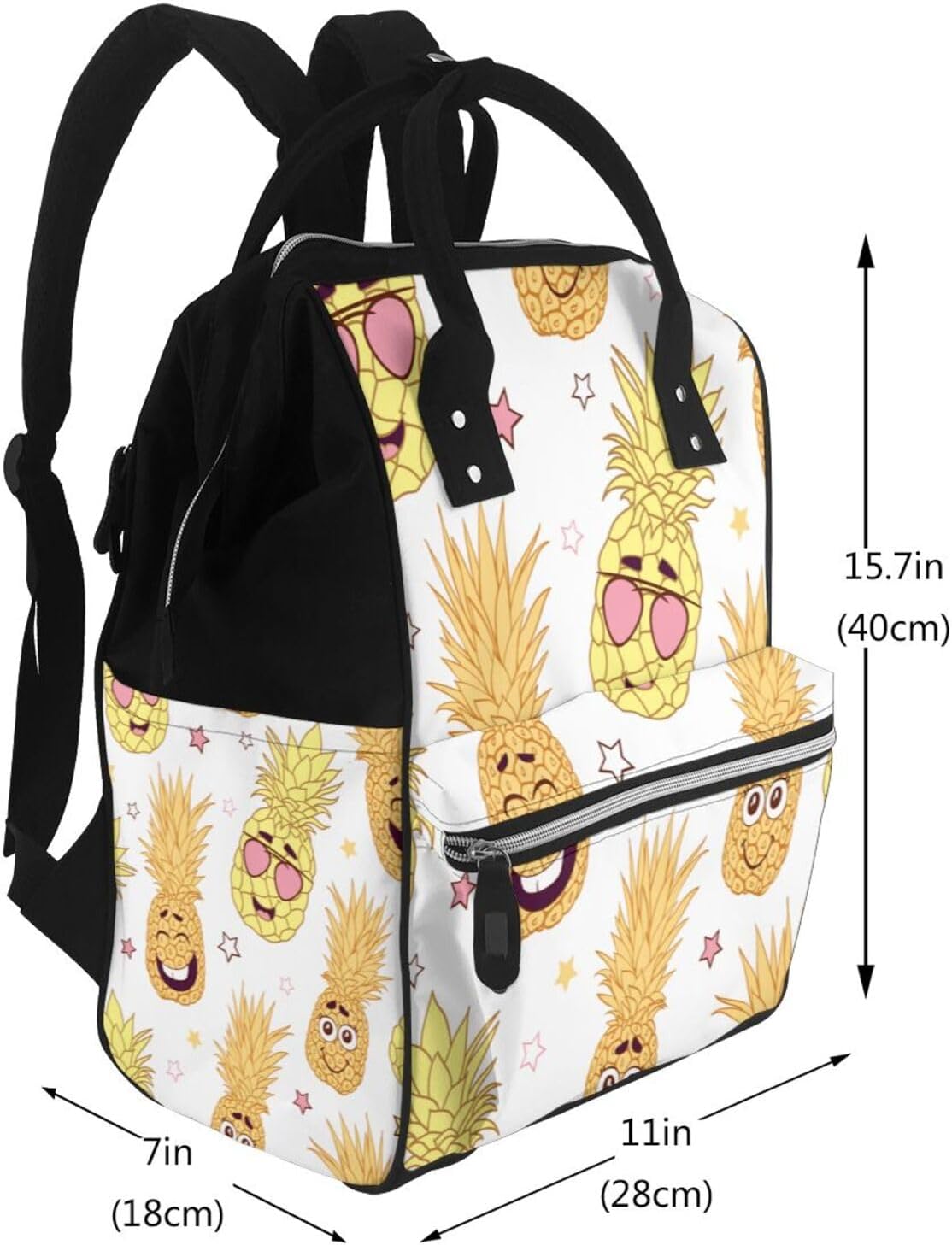 Amazon.co.jp: [ALUBEDO] マザーズバッグ 微笑むパイナップル おむつ