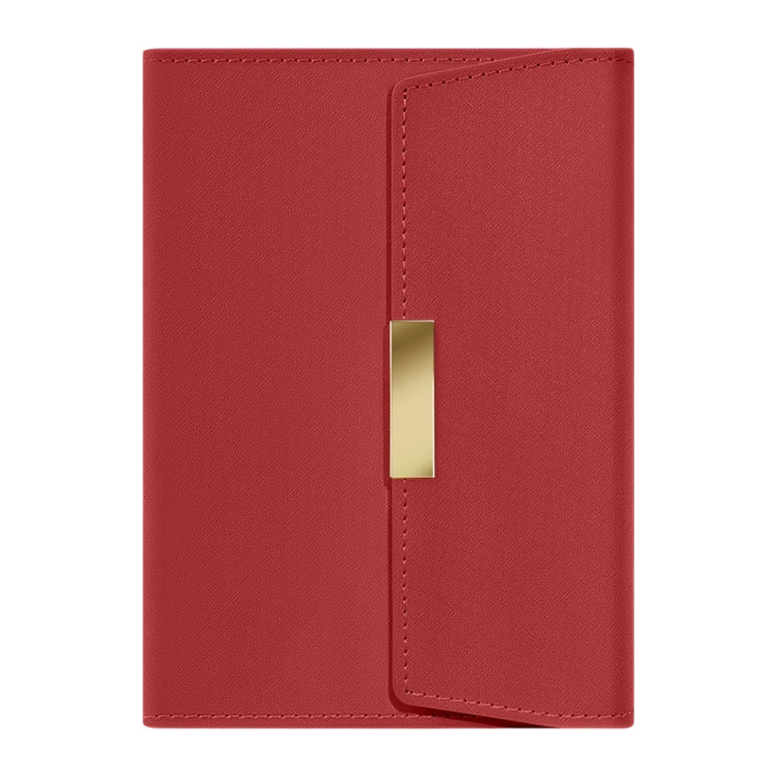 BWANGIAO PU Leather Notebook 128 Sheets Lined Hardcover Journal with Magnetic Button Closure Ribbon Bookmarks For Offices School