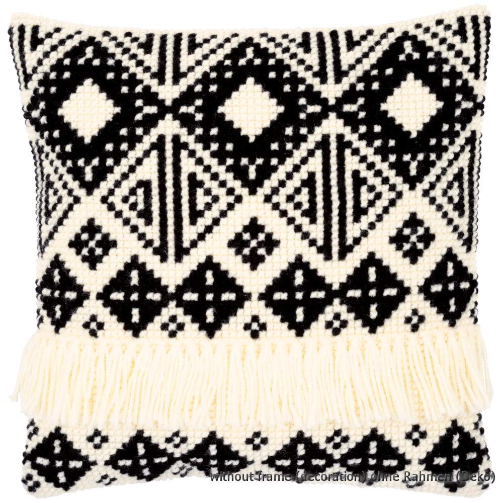 Vervaco Cross Stitch Cushion Kit - Ethnic Print & Tassels