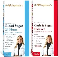 Vista 1 de Dr. Stephanie's Bundle Pack - Soporte 24 horas + bloqueador de carbohidratos y azúcar - Suplemento diario