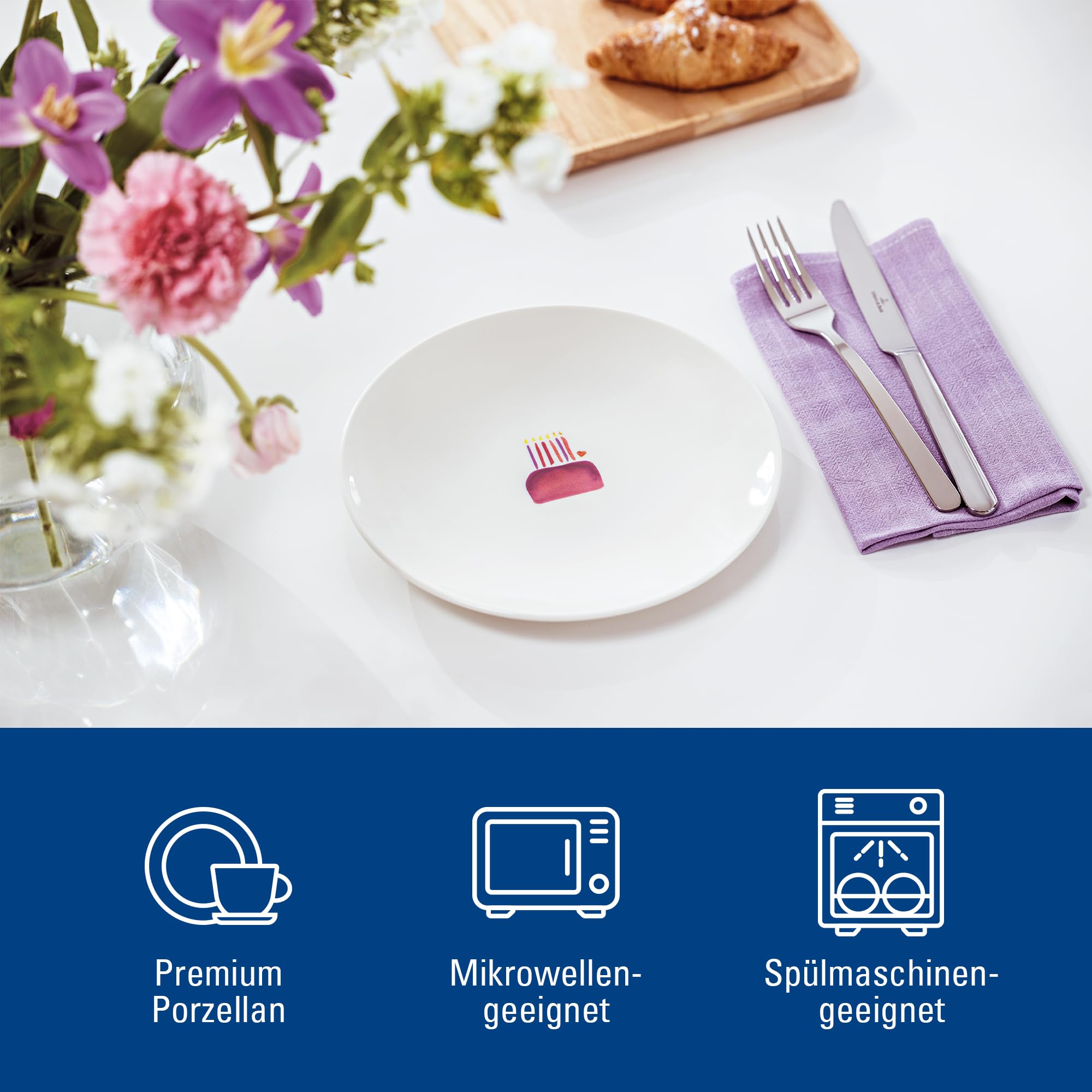 Villeroy & Boch For Me Bol 0,75 L, Porcelaine Premium, Blanc