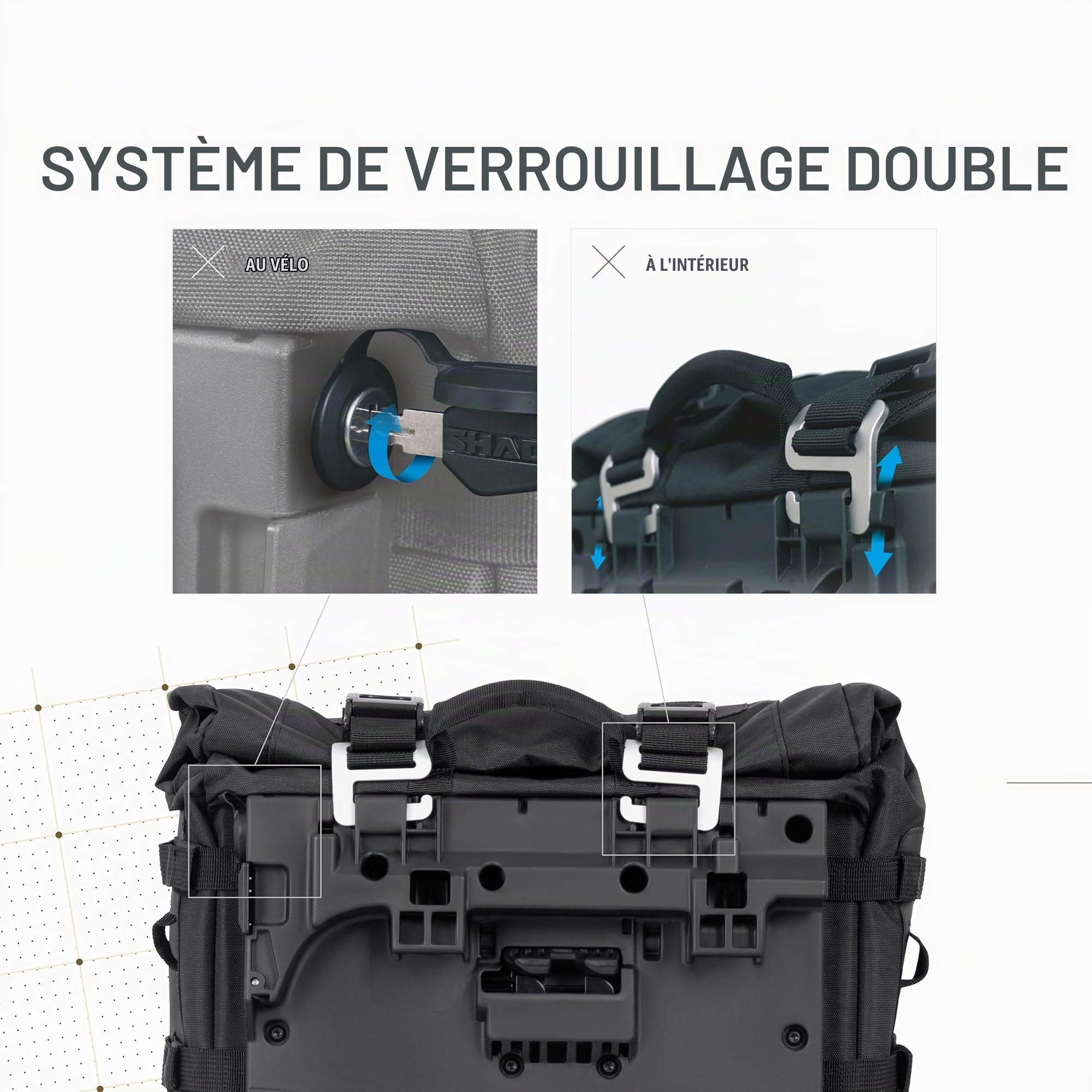 SHAD SACOCHES Terra Adventure TR40, Noir