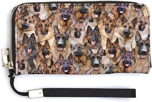 Linda cartera con patrón de perro Goldendoodle para mujeres y hombres, regalos de caniche dorado, regalos para perros y madres, regalos para perros,