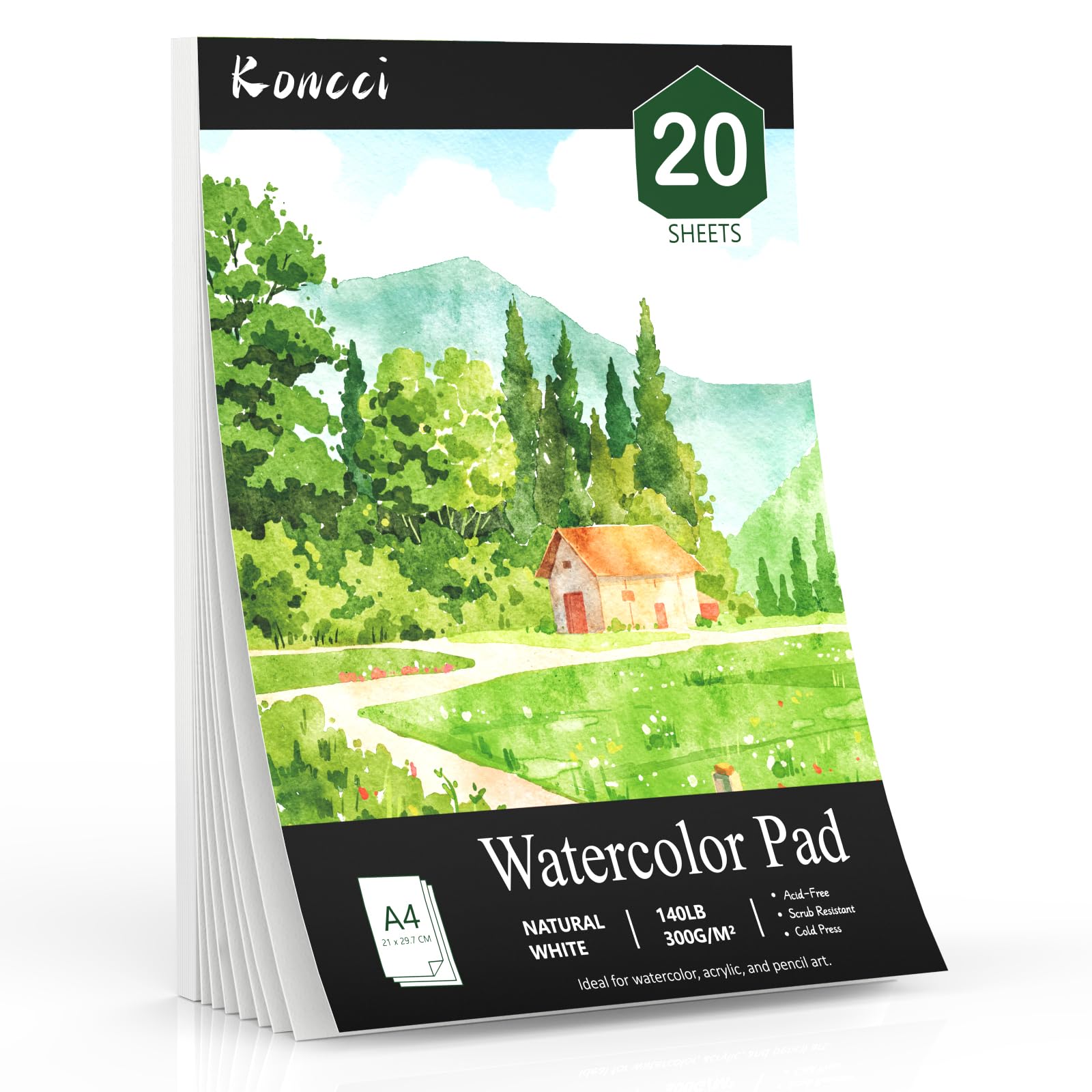 Koncci Watercolor Paper Pad (8.3