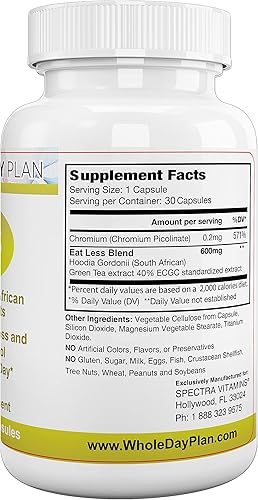 Miniatura 2 de The WHOLE DAY Plan Come menos: píldoras de pérdida de peso para mujeres y hombres que funcionan rápido - Supresor del apetito Suplementos quemadores