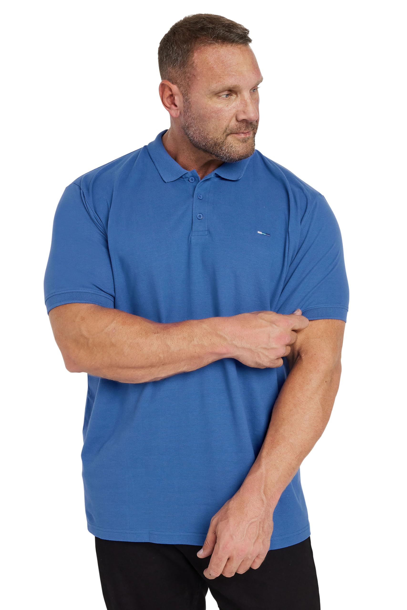 BadRhino Big & Tall Royal Blue Core Polo Shirt - Men's - Plus Size Curve