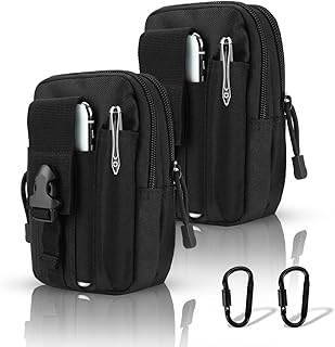 Tactical Pouch Molle Pouch EDC Belt Pouches for Men Phone Pouch Multipurpose Utility Pouch Belt Tool Pouch Hunting Bag (2 Pack)
