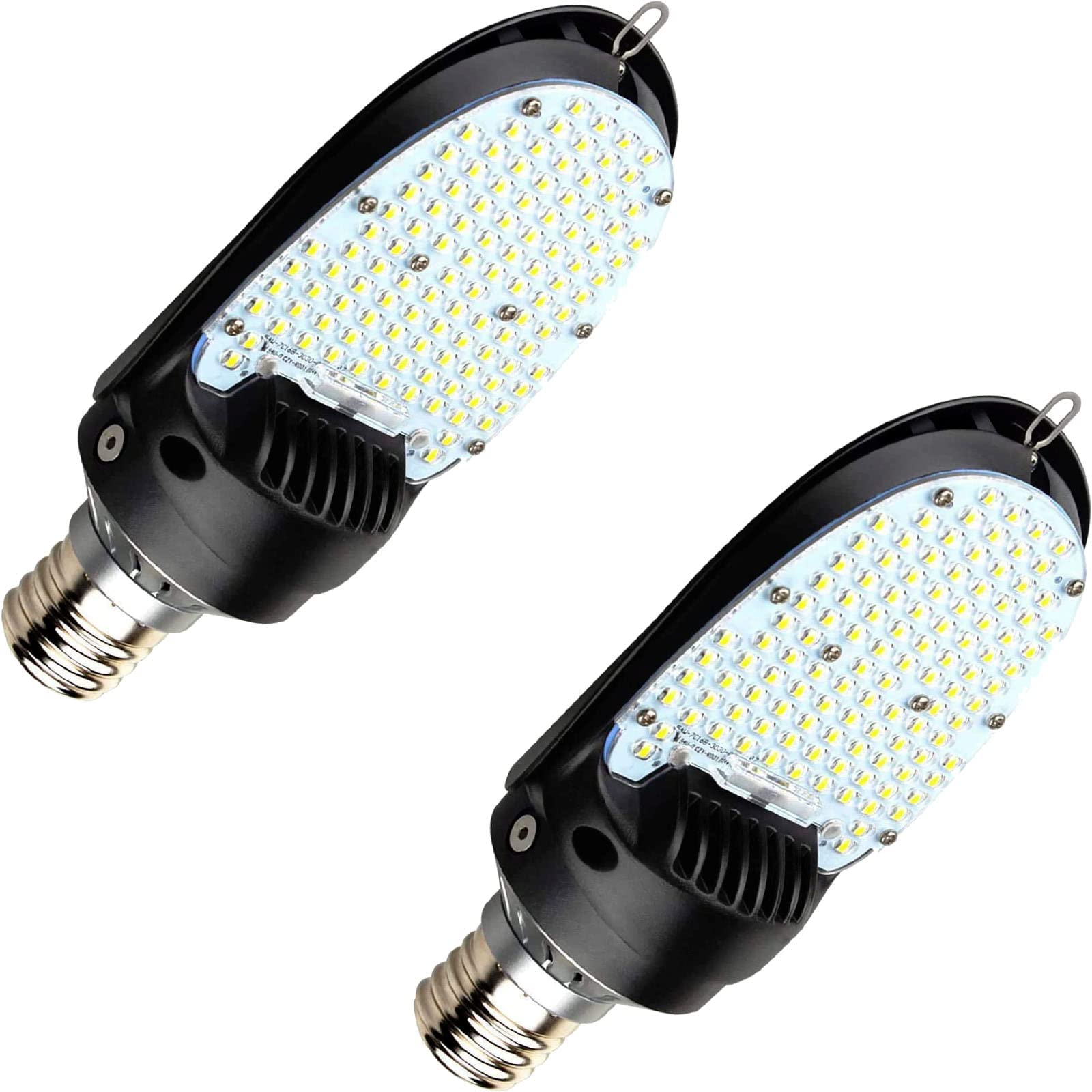 LED Shoebox Corn Retrofit Lamp, 75W/95W/115W Power Selectable, 5000K Daylight, Rotatable E39 Mogul Base, 500W MH Equivalent, 180° LED Paddle Bulb for Parking Lot, Wall Pack, Flood Light Retrofit (2)