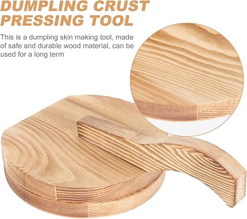 Miniatura 7 de Fabricante de prensa de crepé Máquina de tortilla de madera para hacer albóndigas Máquina para hacer tortillas Herramienta de prensa de masa de