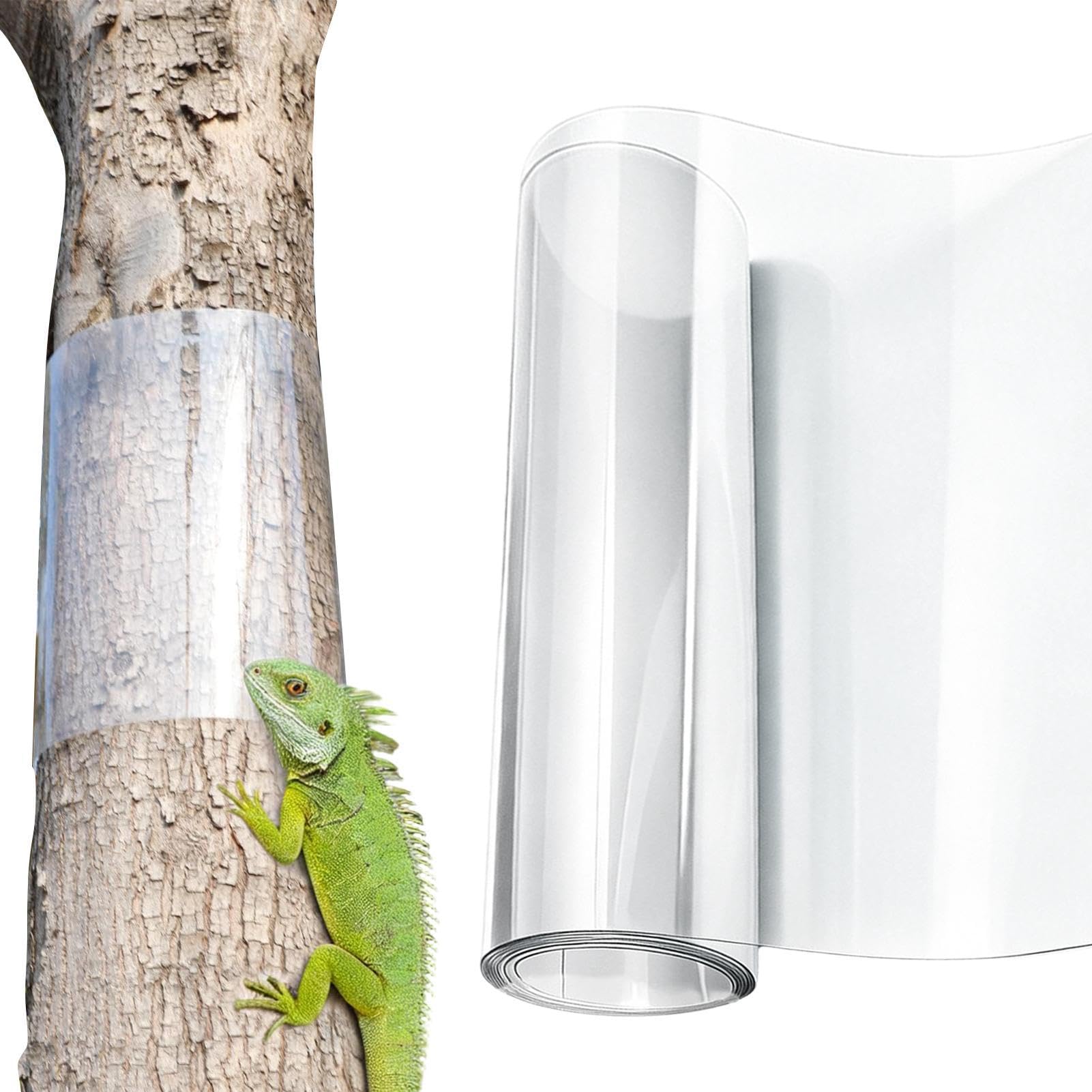 Anti Climb - Squirrel Baffles for Bird Feeders | Heavy Duty Clear Waterproof Protector, Smooth Transparent Shield for Poles, Animal Wrap for Backyard Garden Trees
