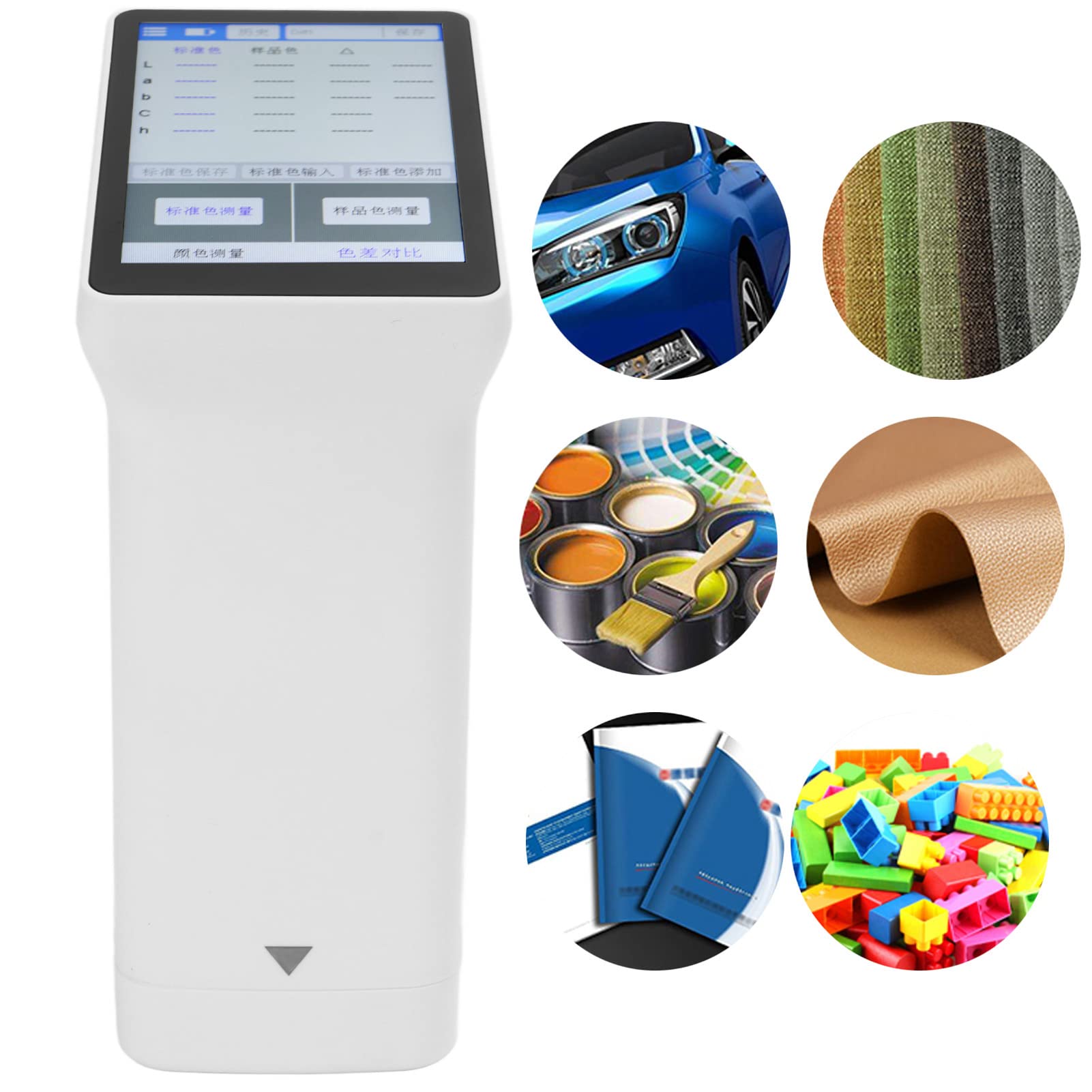 Fyearfly LS173 Digital-Colorimeter 3,5-Zoll-Touchscreen Farbtester Farbdifferenz-Analysator