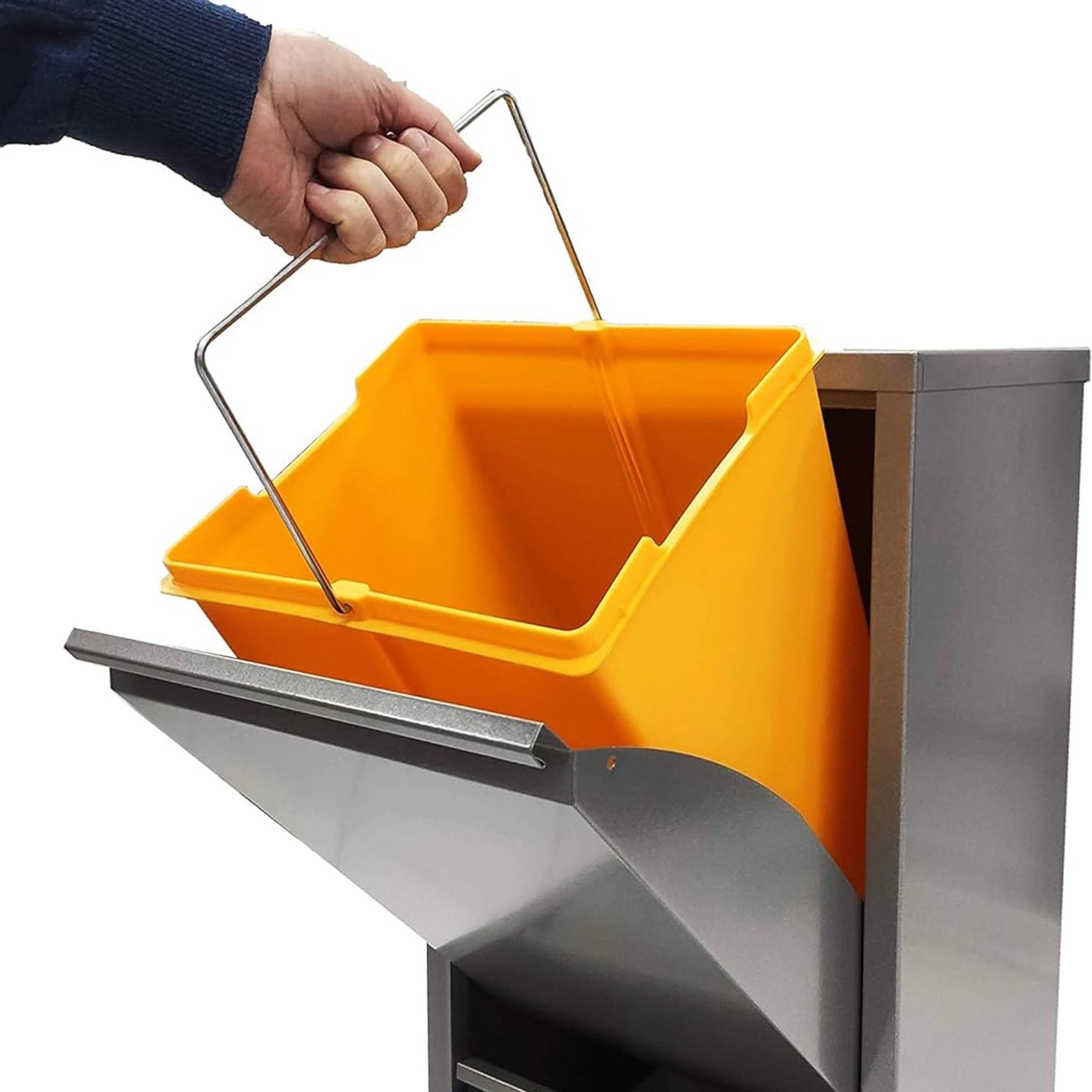 Cubos Basura Blanco Papelera De Reciclaje WELL HOME 20L Blanca