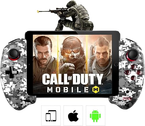 Megadream Control inalámbrico para teléfono celular, Gamepad Joystick para iPad iOS iPhone 141312, Android Samsung Tablet PC, certificado MFi,