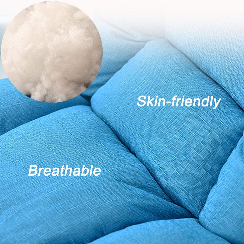 Generisch Silla de suelo plegable Lazy Sofá, silla ajustable sin patas en 14 posiciones con cómodo respaldo para videos de meditación de yoga, no es necesario apoyarse en la pared