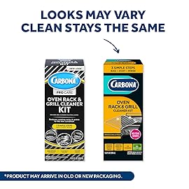 Carbona Oven Rack & Grill Cleaner | Eliminates Thick Grease & Build-Up | Griddle & BBQ Cleaning Solution | 16.8 Fl Oz, 2 Pack