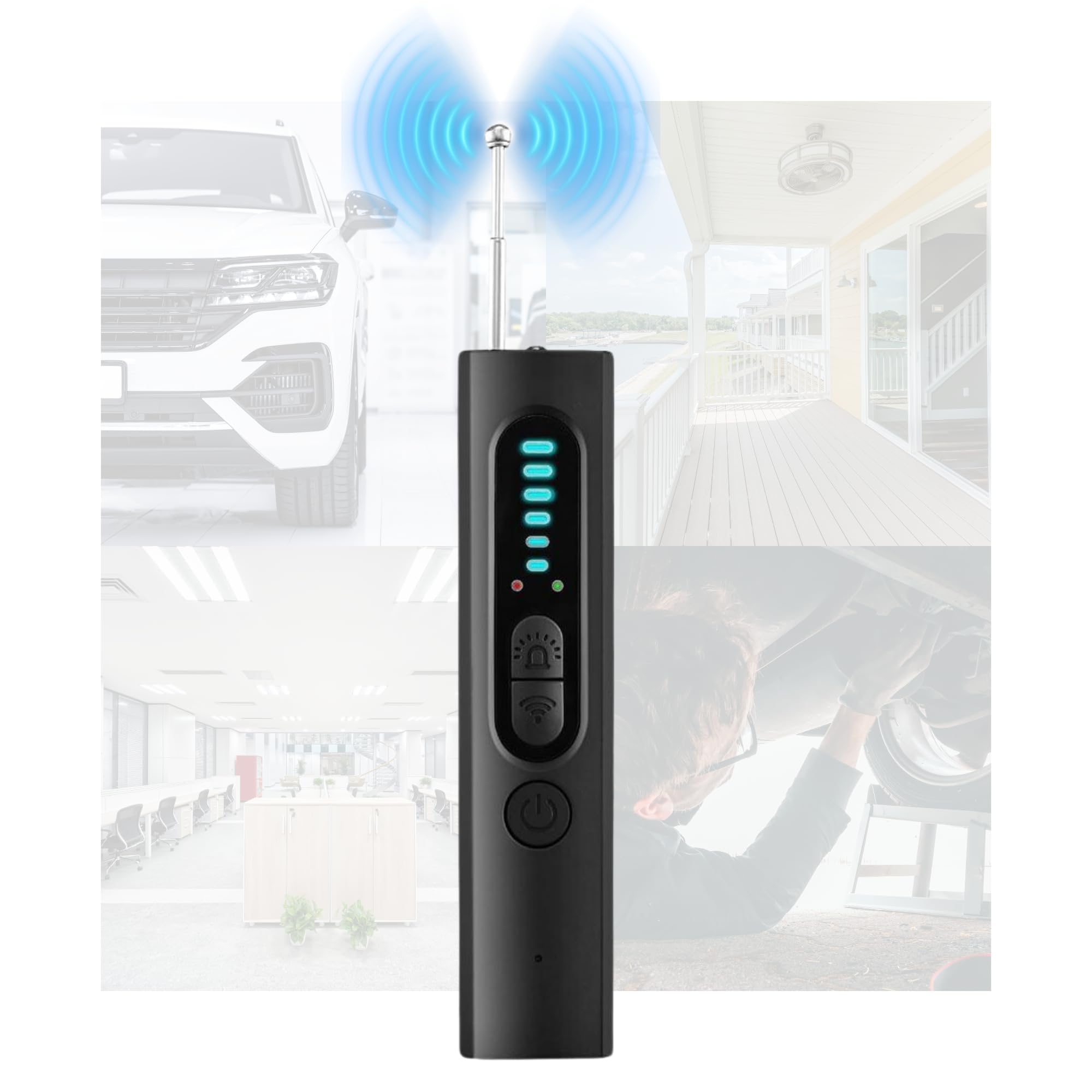 GPS Hidden Spy Camera Detector - for Cars, Trucks, Homes, Rentals, Office, Travel - Global-View.Net T-15 Detector