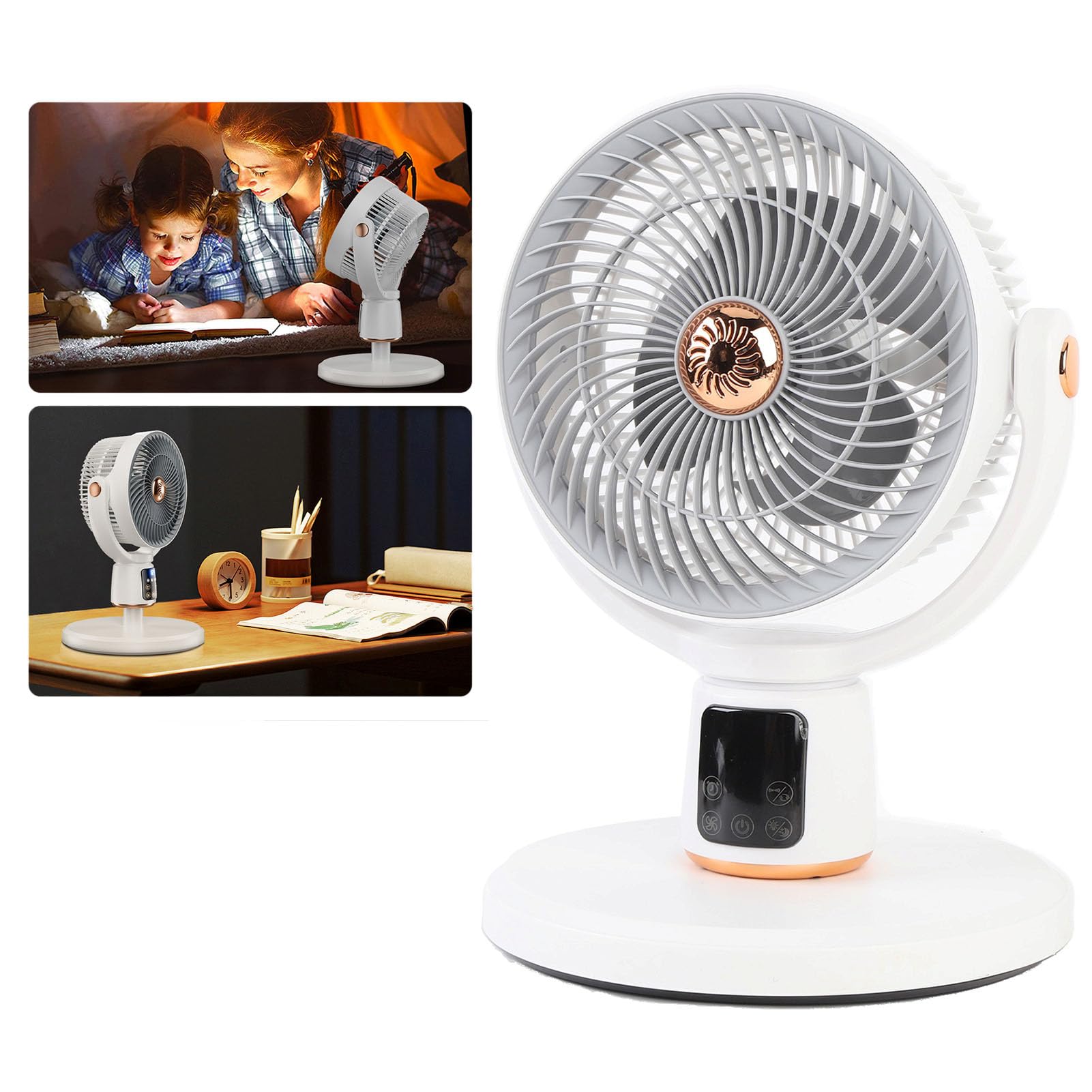 CHICIRIS Ventilateur Debout Oscillant Circulation D'air Rapide Flux D'air Puissant pour Dortoir de la Chambre avec Télécommande