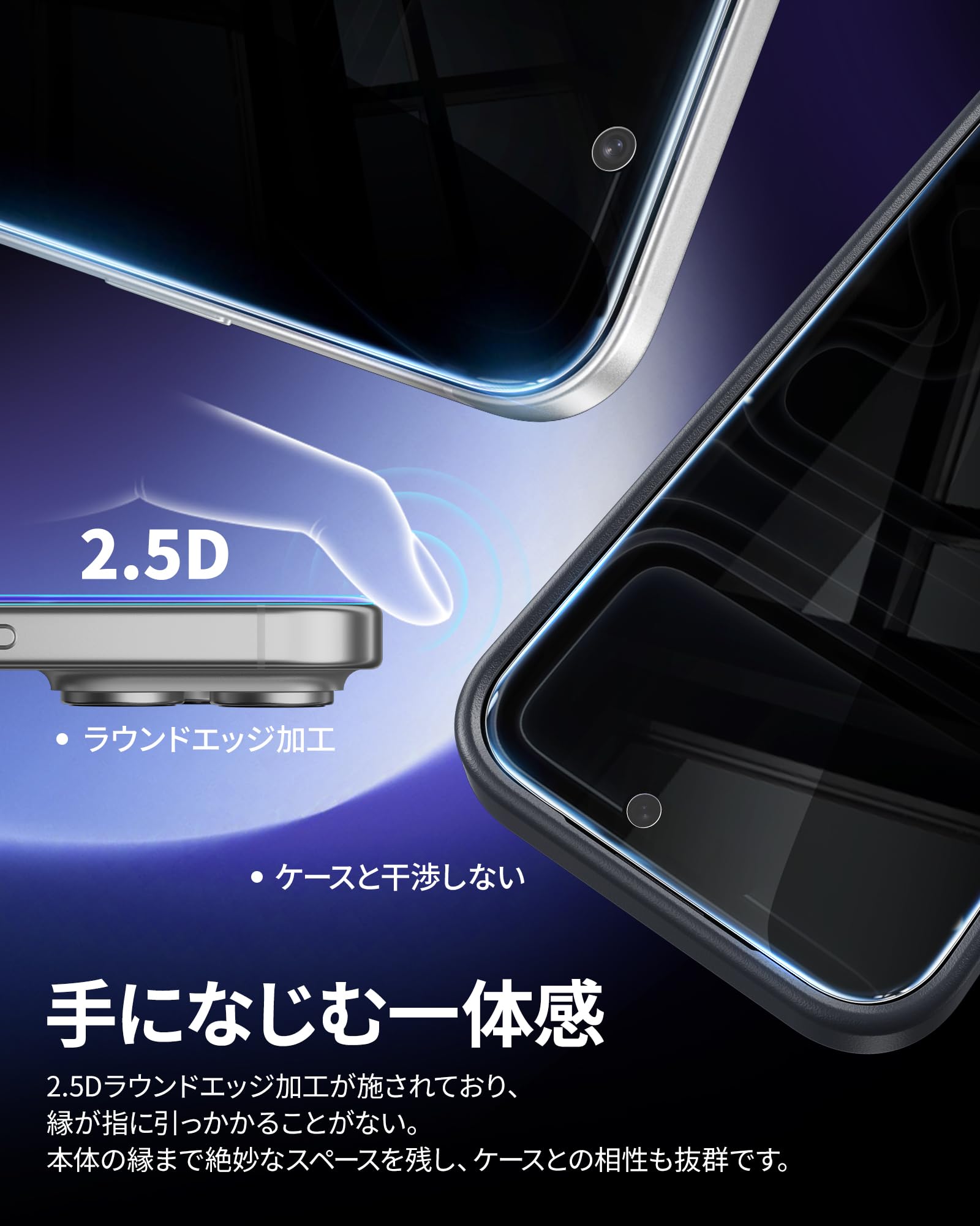 Amazon | NIMASO 覗き見防止 フィルム iPhone 12/iPhone 12 Pro 用