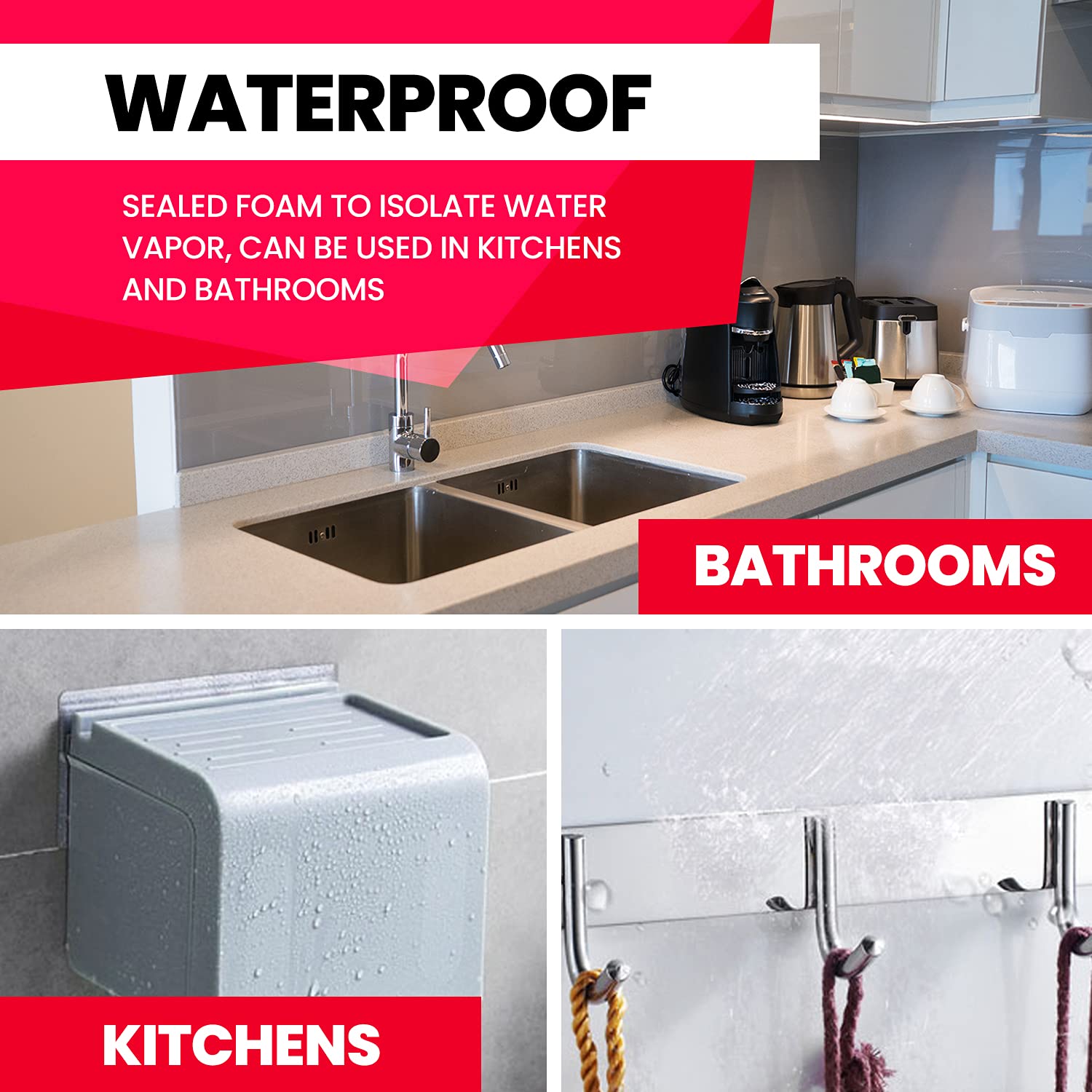 Blасk Frіdау - 40% оƒƒ HitLights Double Sided Tape, Transparent Picture Hanger Heavy Duty Tape Waterproof Cuttable Clear Tape for Home Wall Office|16.4ft X 0.94inch