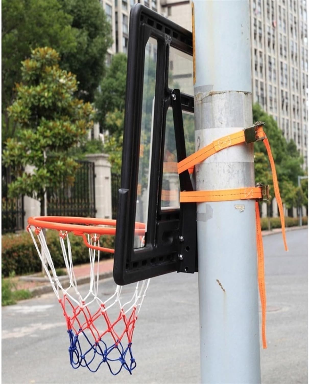 AOKLEY Portable Shoot at The Basket Frame Outdoor Hanging Basketball Frame, Household Movable Tied Basket, Outdoor Shooting Standard Basket Frame and Frame (Size : 45cm)