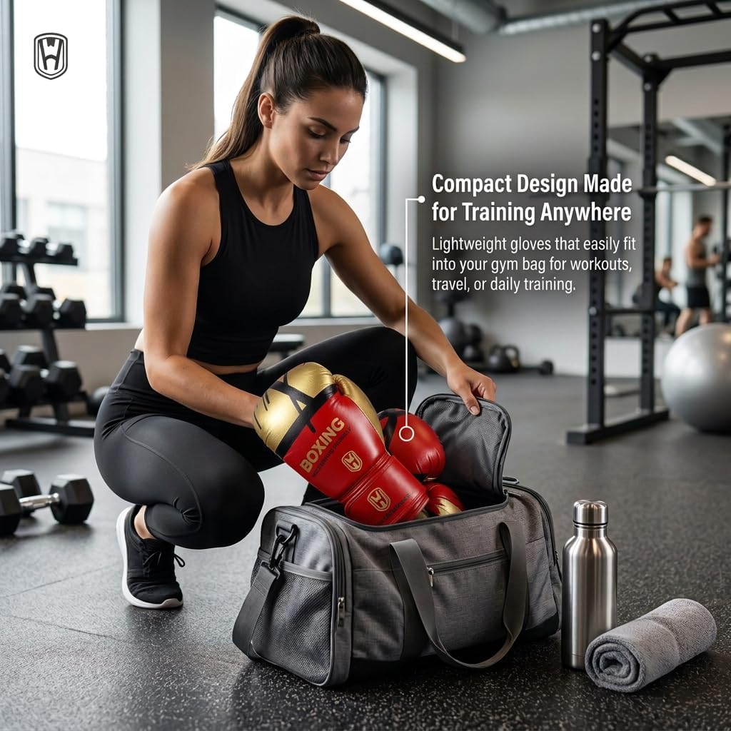 : ARIQUELLE PASSION 12 oz Boxing Gloves for Men & Women – Premium PU Leather Training & Sparring Gloves for Boxing, Kickboxing, Muay Thai & MMA | Durable 12oz Gloves with Wrist Support & Padding