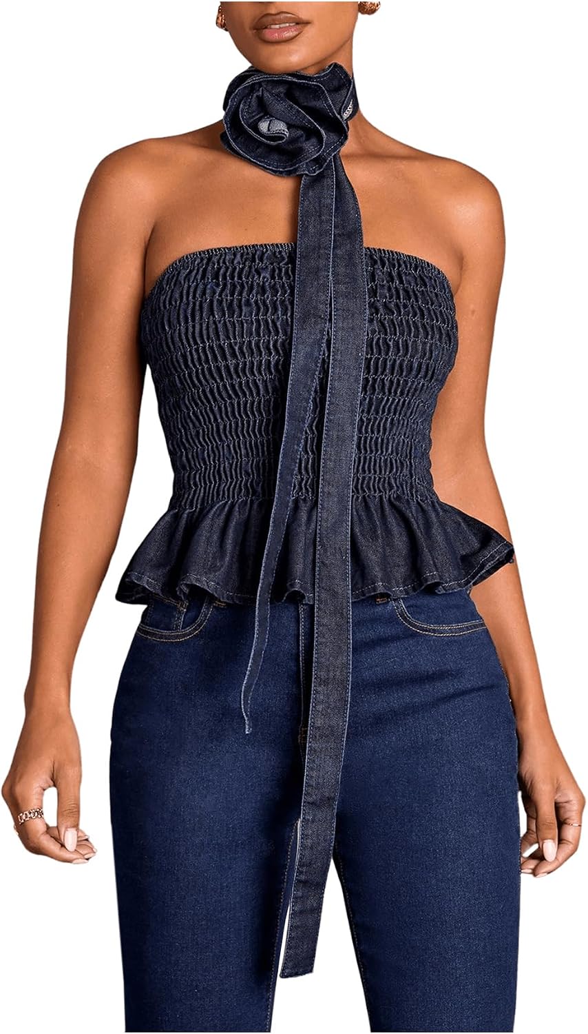 Bubble Tem Shirred Tube top