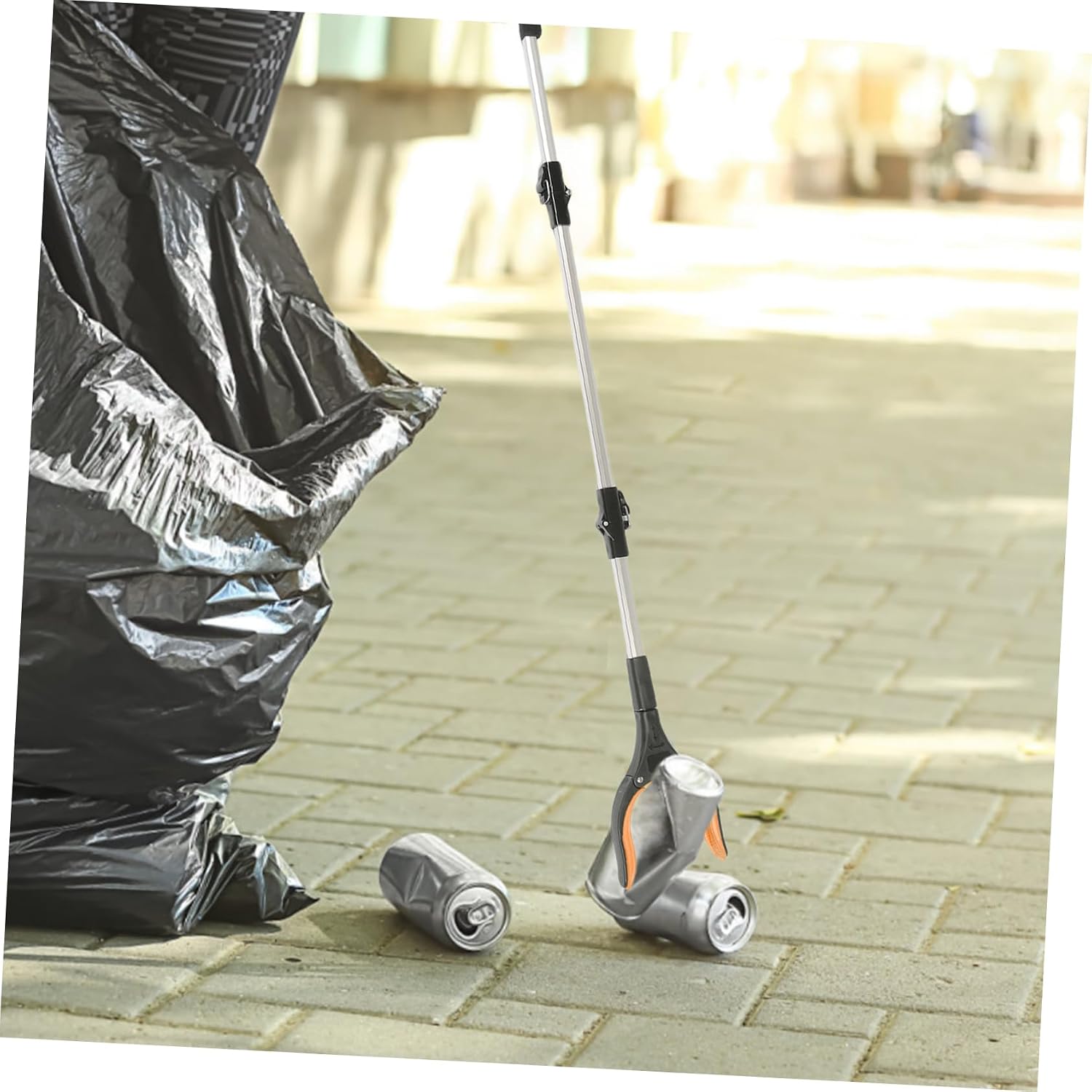 Folding Garbage Picker Grabber Tool Heavy Duty Aluminum Alloy Pp Material Easy to Use for Home Cleaning