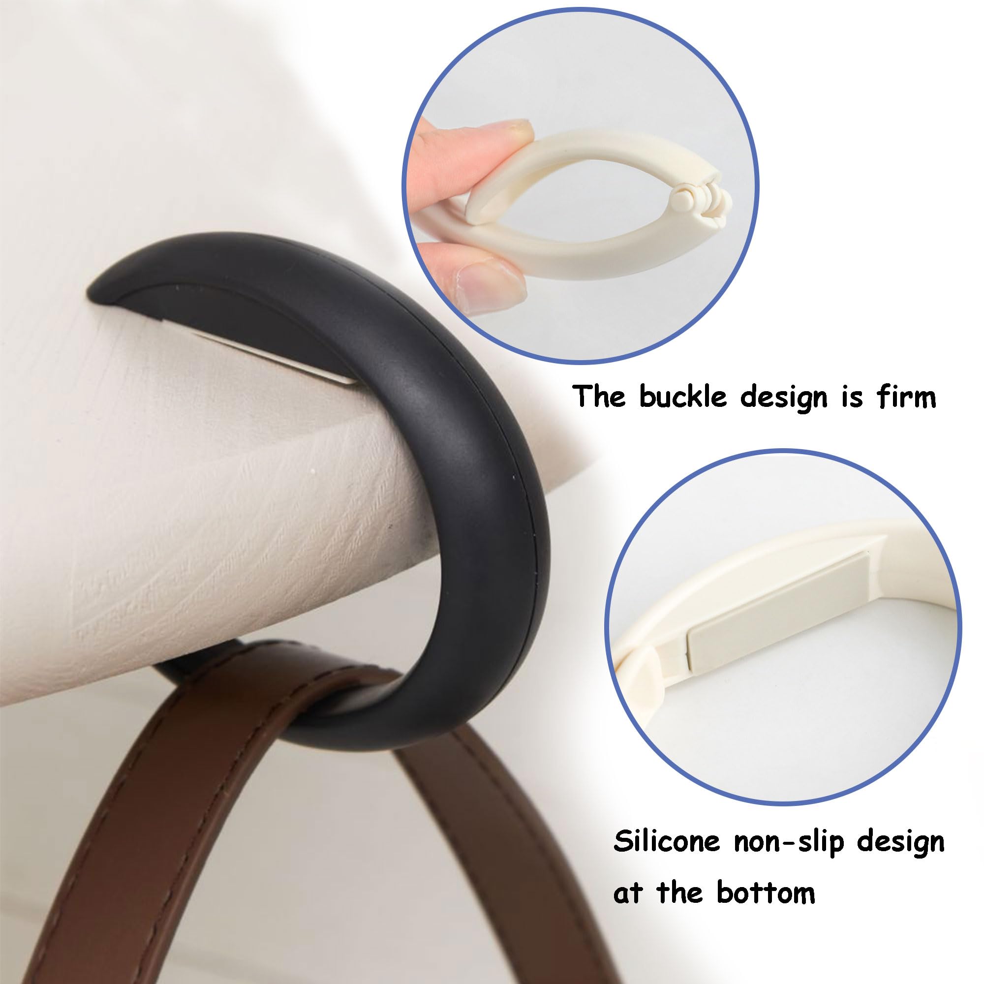 Crochet Sac à Main 4 Porte-Sacs Pour Table - Accroche Sac à Main Mignon (Panda, Chat, Etc.) Porte Sac A Main Pour Table