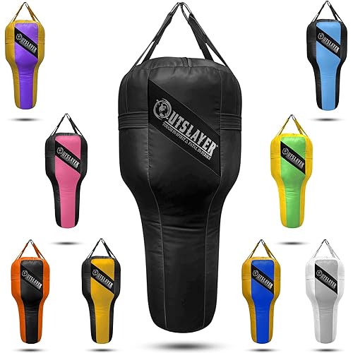 Outslayer Angle Uppercut Heavy Punching Bag for Boxing & MMA - Customizable Colors, Optional D-Ring, Unfilled/Soft Filled Choices - Made in USA