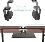 VIVO Brackets à double espaceur en acier pour le clavier sous bureau et le bac à slider de la souris, le montage de l'espaceur de voie en hauteur 3.2 pouces, des crochets seulement, MOUNT-SPACER01
