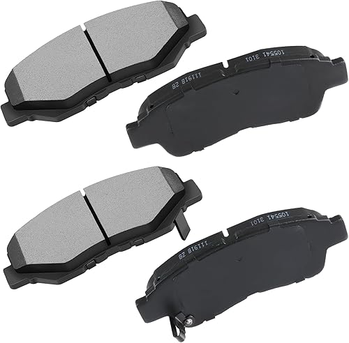 Miniatura 34 de cciyu D1094 D1100 Kit de pastillas de freno de cerámica delanteras y traseras, 8 piezas para Nissan Frontier 2005-2018, 2005-2015 para Nissan