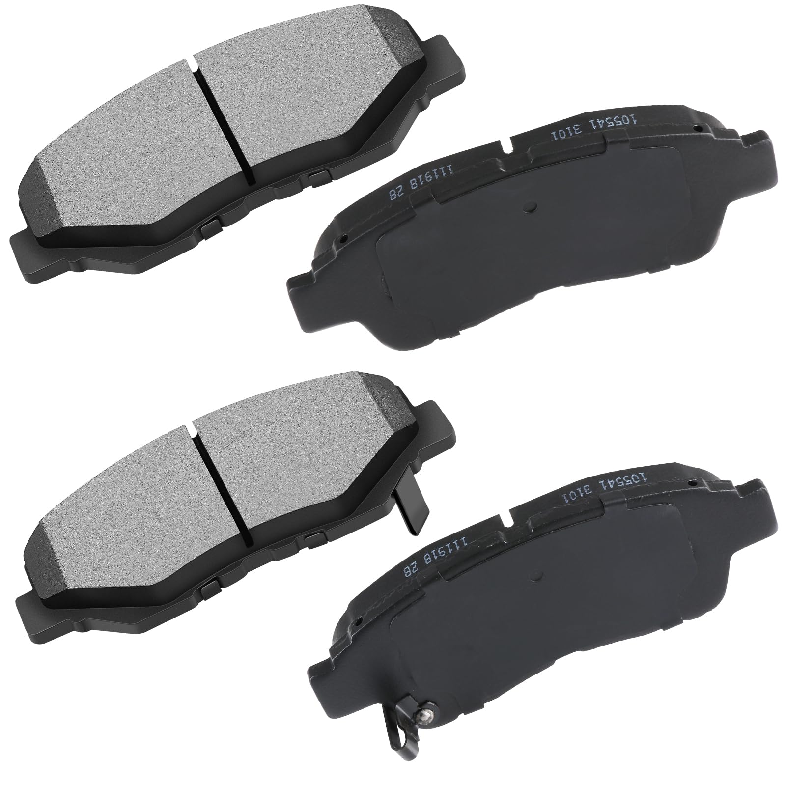 cciyu D562 Brake Pads w/Hardware Front Disc Brake Pad Set