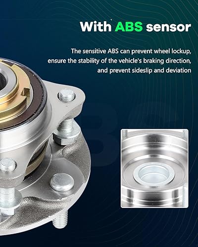 Miniatura 7 de SCITOO 2WD - Conjunto de cubo de rodamiento de rueda delantera 950-004 para Toyota 4Runner 2003-2019, para Toyota FJ Cruiser 2007-2009, para Toyota