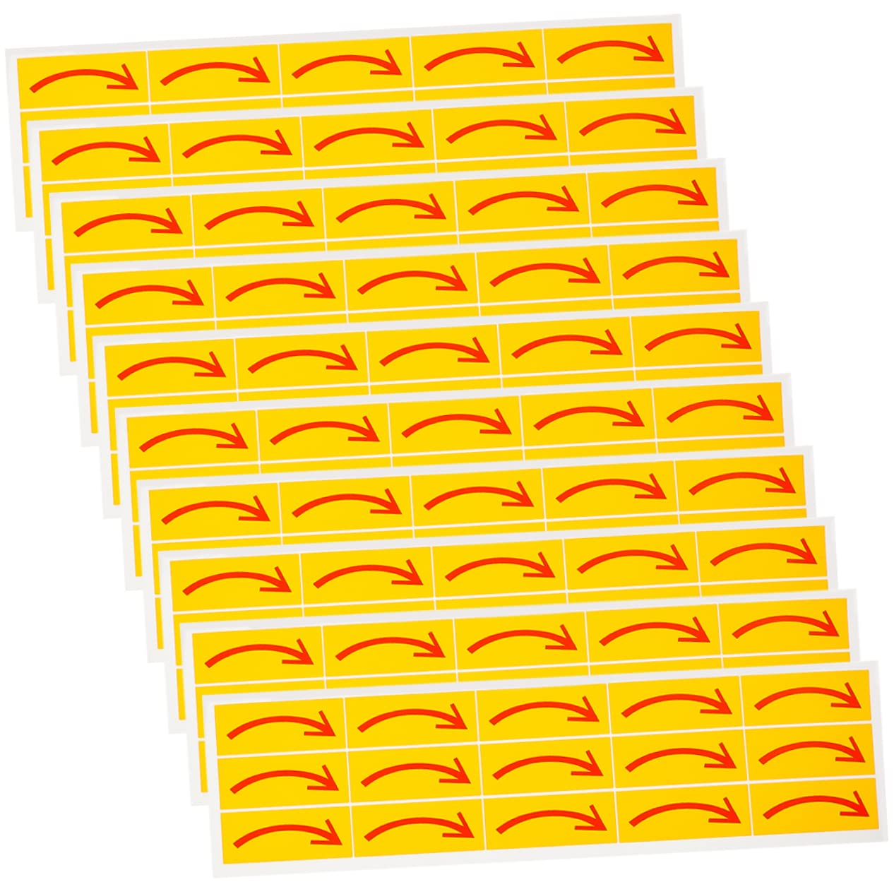 DECHOUS 20pcs Arrow Sticker Sign Removable Self Adhesive Floor Decals Stair Decal for Office Home