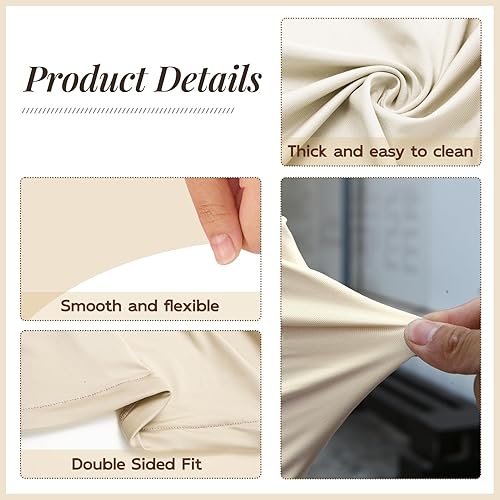 Miniatura 3 de Cubierta de fondo de arco, cubierta de arco de boda de 6 pies, fundas de arco ajustadas de elastano, fundas de arco de cartón elástico, tela de