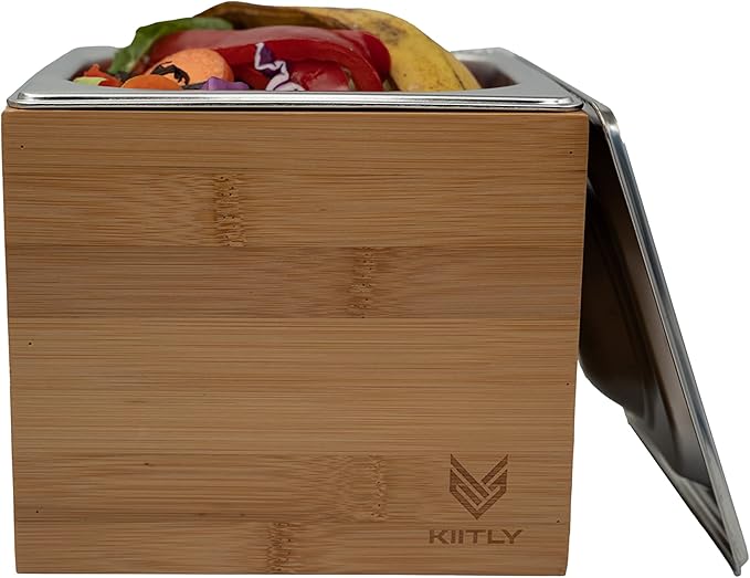 KIITLY Countertop Compost Bin for Kitchen Indoor