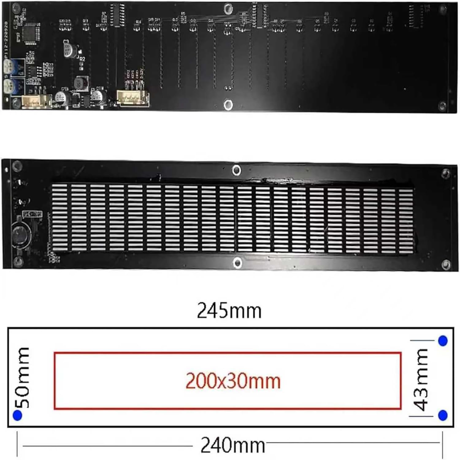 COYEUX Indicador De Espectro Musical, Analizador De Espectro De Audio LED, Ecualizador De 15 Bandas, Procesador Digital DSP Integrado, para Audio Doméstico/de Oficina/de Estudio