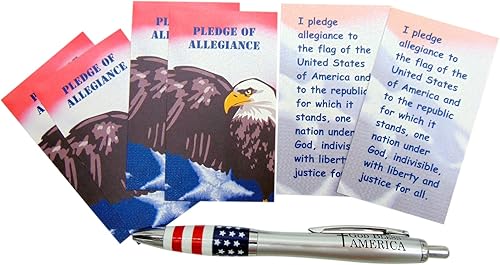 Miniatura 2 de Westmon Works Juego de bolígrafos patrióticos con la bandera de Estados Unidos, tarjetas de fidelidad y bolígrafos con la bandera de Estados Unidos,