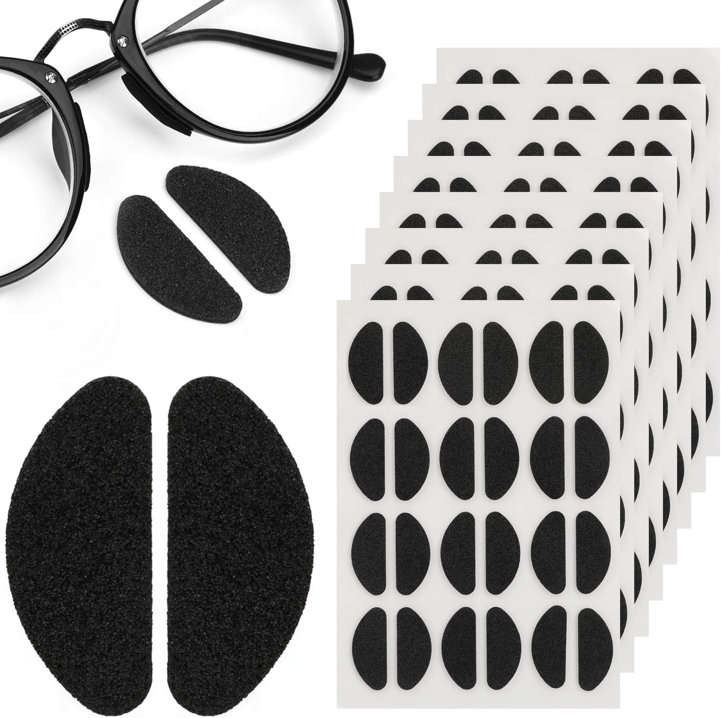 AKWOX 96 Pairs Soft Foam Nose Pads Self Adhesive Thin Nosepads Anti