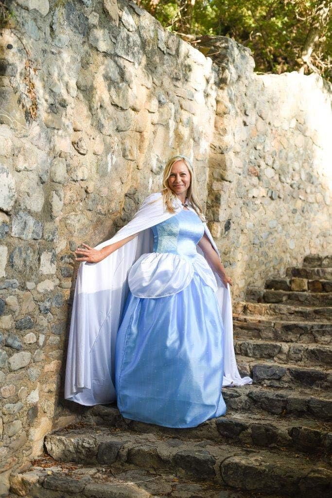 Little Adventures Enchanted Cinderella Princess Dress Up Costume for Adult Women