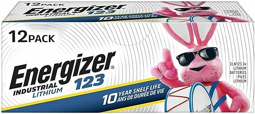 Miniatura 2 de Energizer Baterías industriales de litio, 123, paquete de 12 baterías, ELN123-12