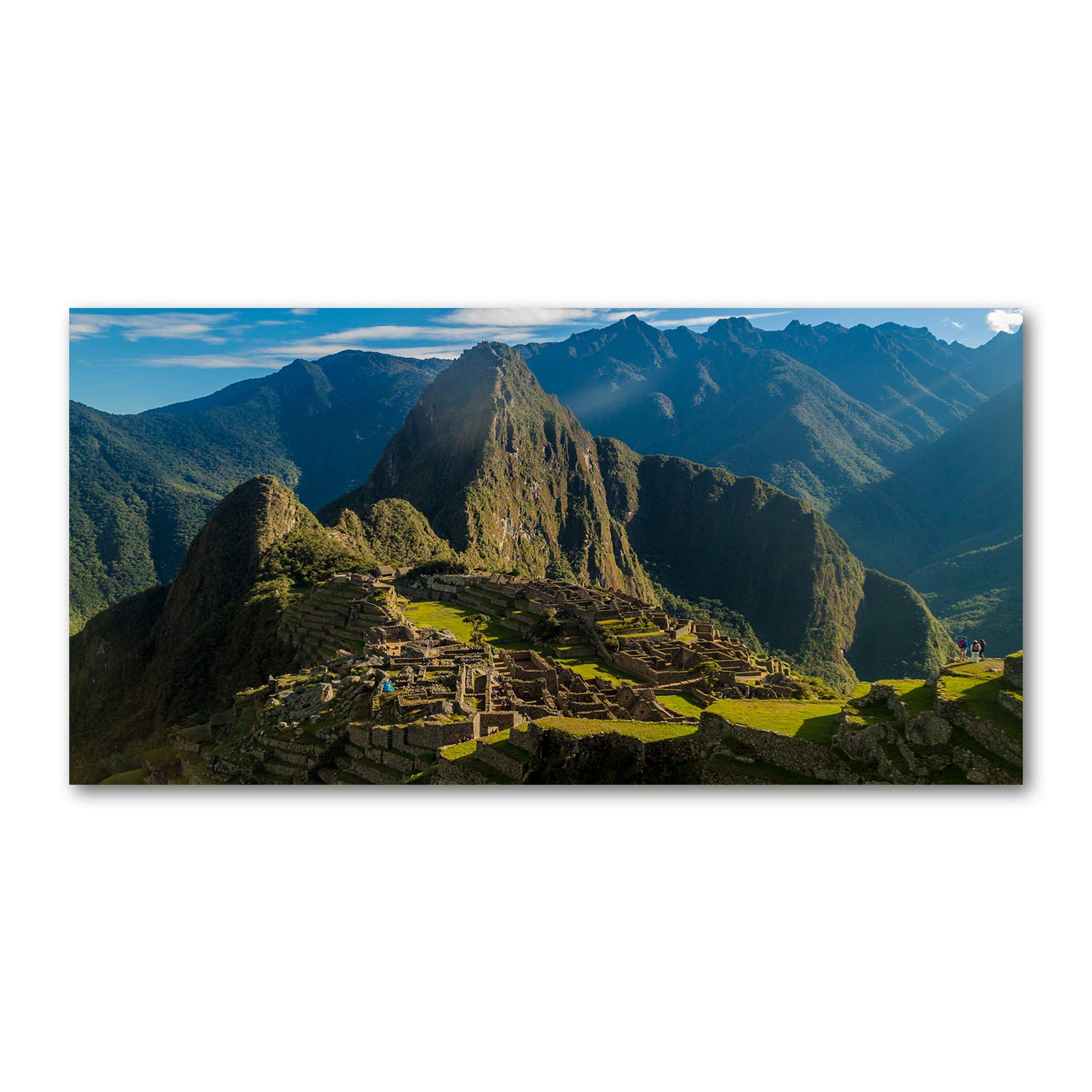 Tableau acrylique 140x70cm Machu Picchu incassable pour cuisine et bain