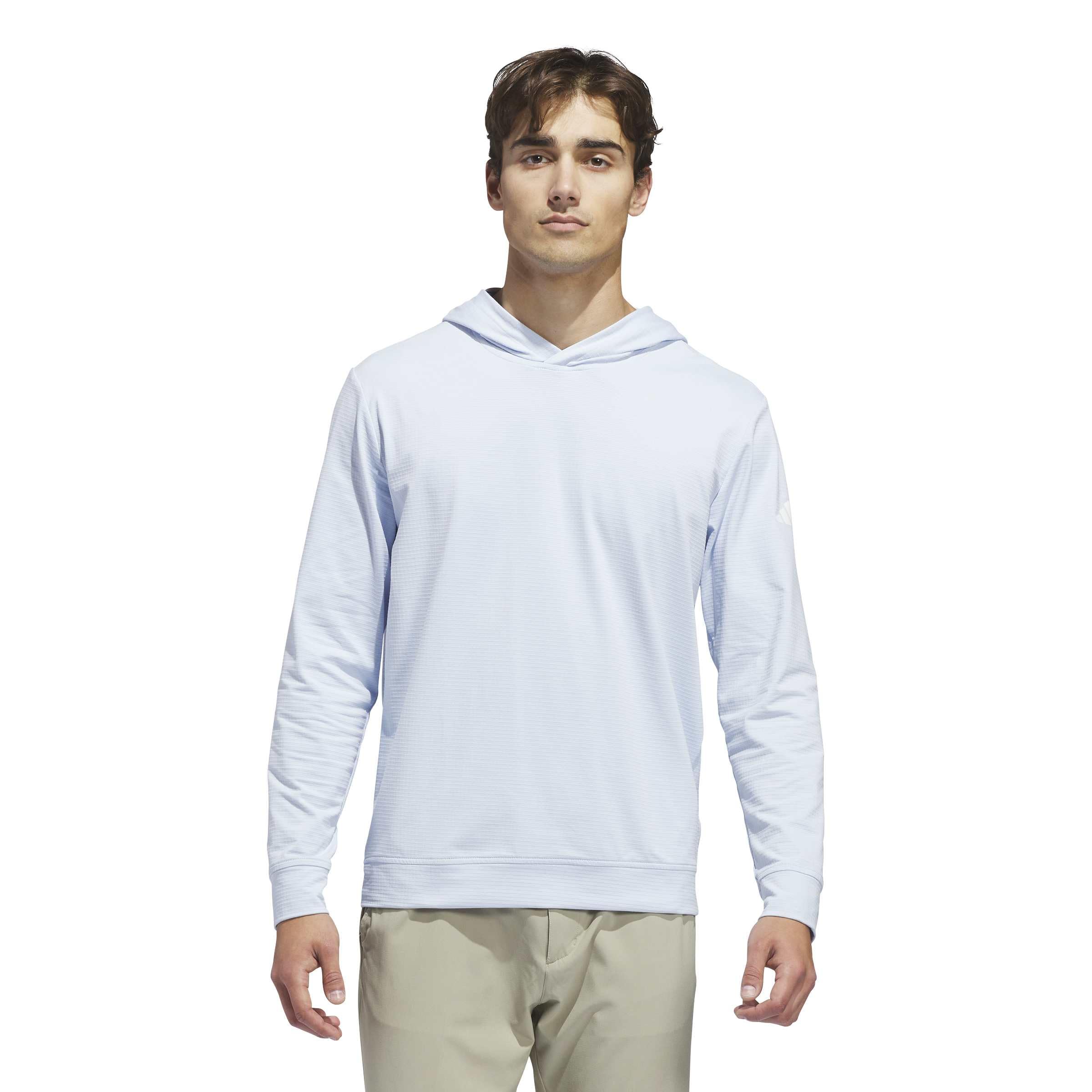 adidas Mens Ultimate365 Elevated Pullover Hoodie, Crystal Sky, 3XL
