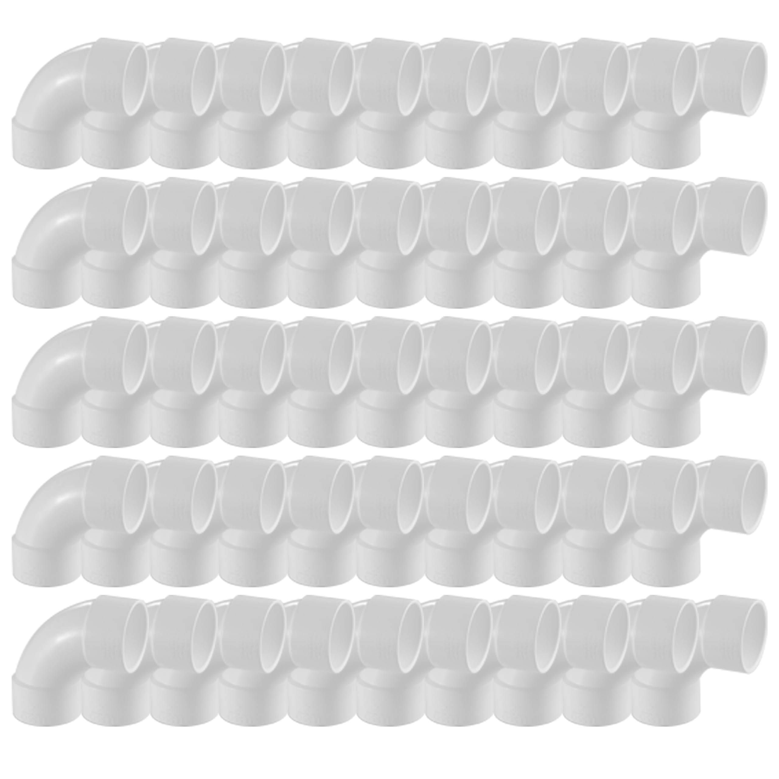 3 Inch PVC 90 Degree Elbow - Schedule 40 White Plumbing Fitting