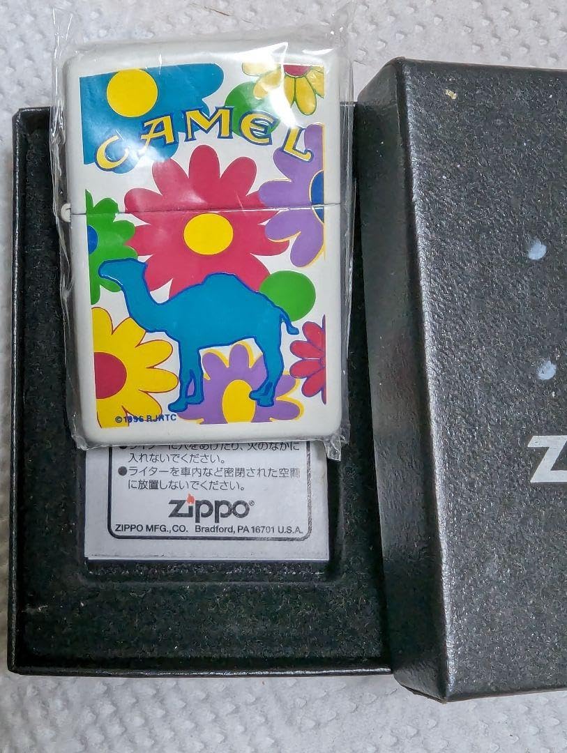 Amazon.co.jp: zippo.1996年製.キャメル.FLOWER。 : Clothing, Shoes  