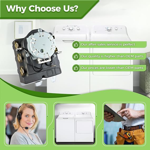 WE04X25280 Dryer Timer Compatible with GE Hotpoint, Replacement Part WE04X25280-24PK 4467035 AP6032628 PS11763067 EAP11763067 TMD1EM35 234D2377P005