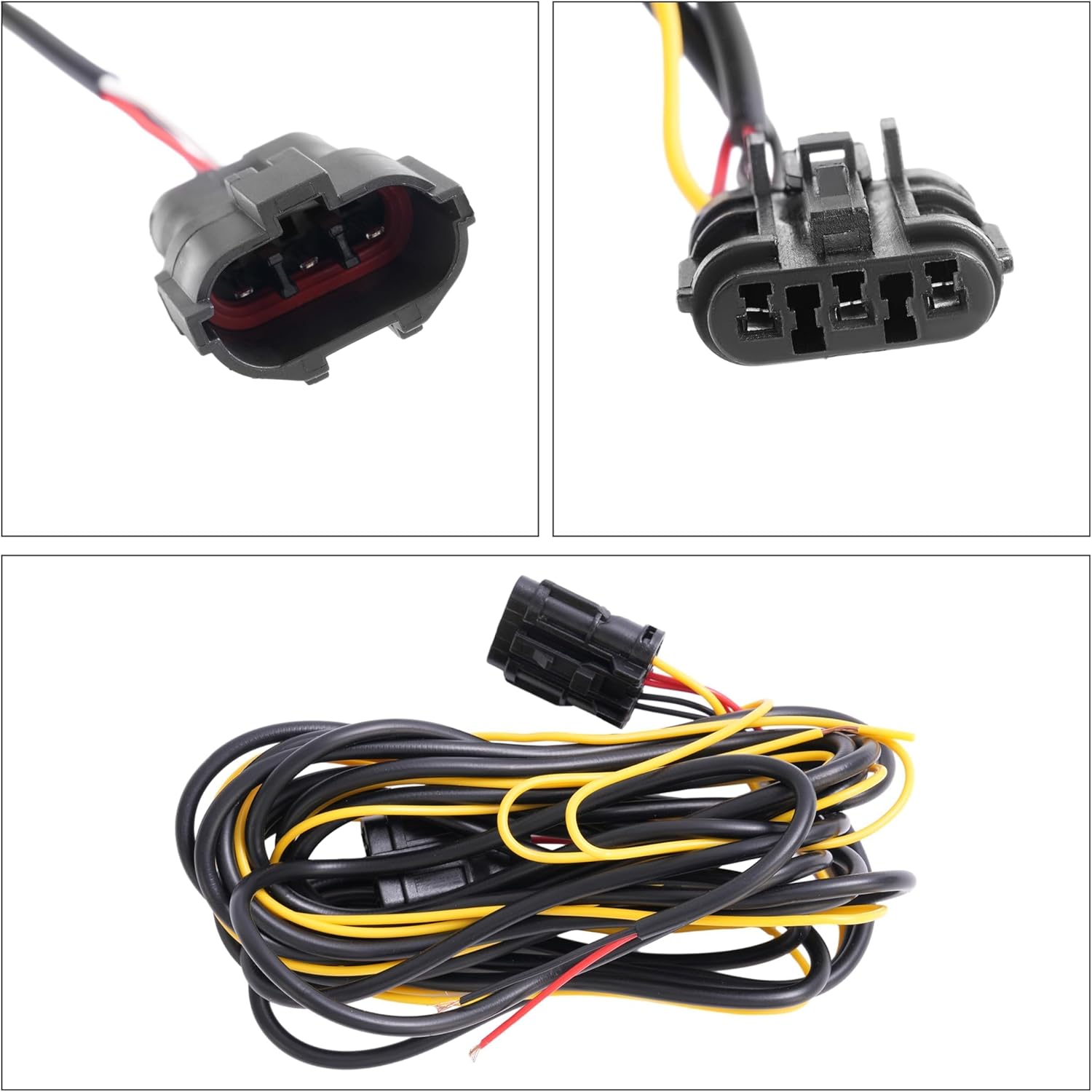 HECASA Pair LED Turn Signal Light Compatible with 2006-2009 Nissan 350Z LCI Side Marker Lamps DRL Front Bumper Reflector Daytime Running Lamps Driver&Passenger Side Clear Lens Chrome Housing